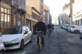 Cyclistes à Namur