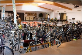 Organisation d'un check-up vélo par la cellule mobilité du Service Public de Wallonie.