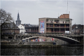 Maison de la culture de Namur, chantier de rénovation et d'agrandissement.