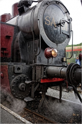 Chemin de Fer des 3 vallées. Un voyage dans le temps au travers d'une région bucolique, à bord d'un authentique train à vapeur.