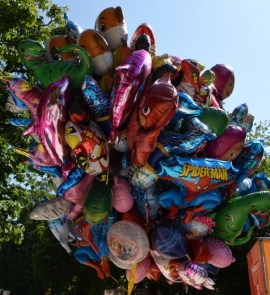 Ballons vendus pendant la Fête nationale à Bruxelles.