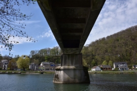 Reconstruction du pont de Godinne. 